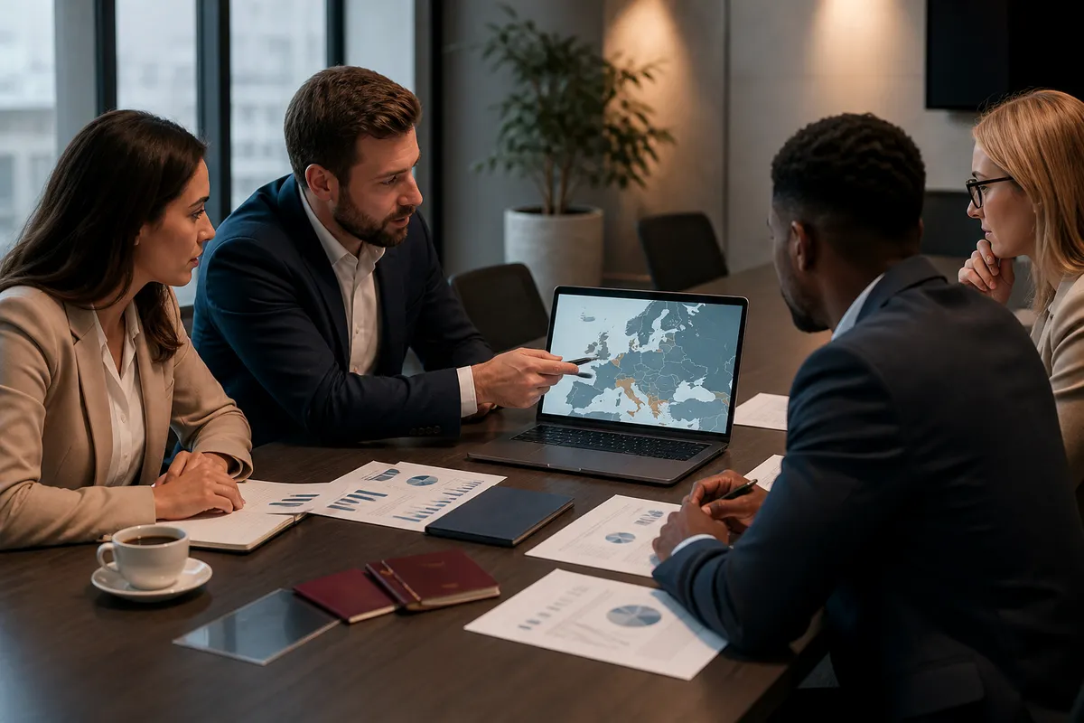 business meeting on European citizenship investment